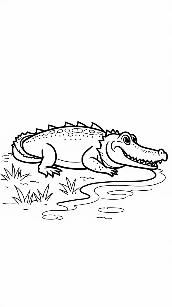 crocodile coloring pages printable